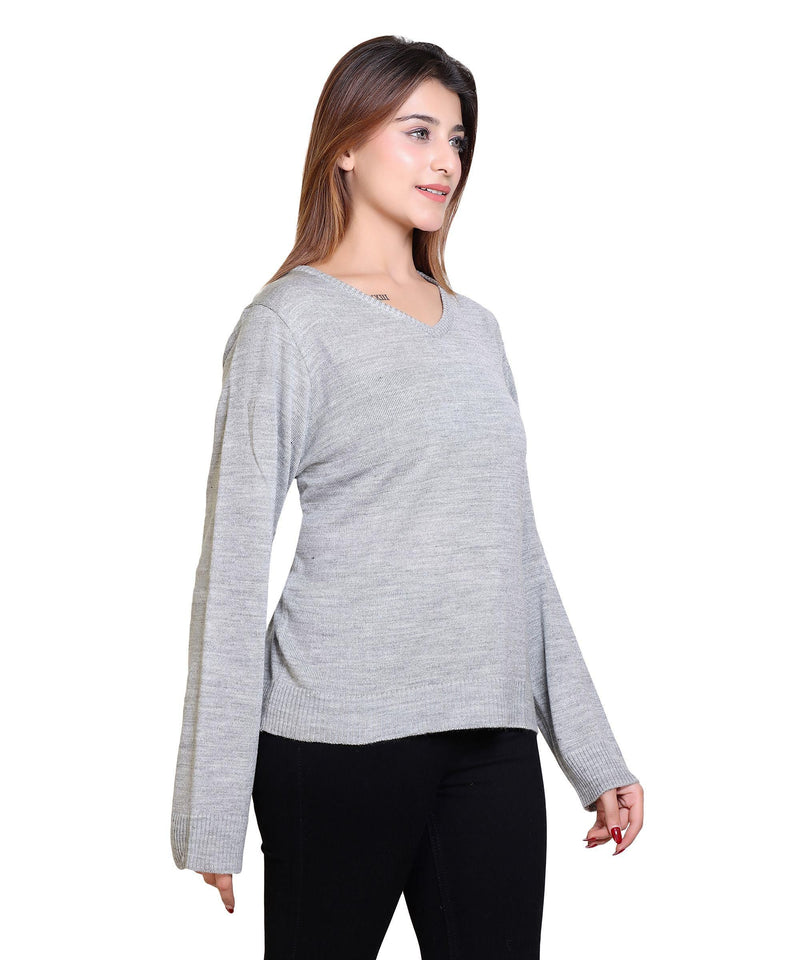 Women's Solid Wool Blend Sweater