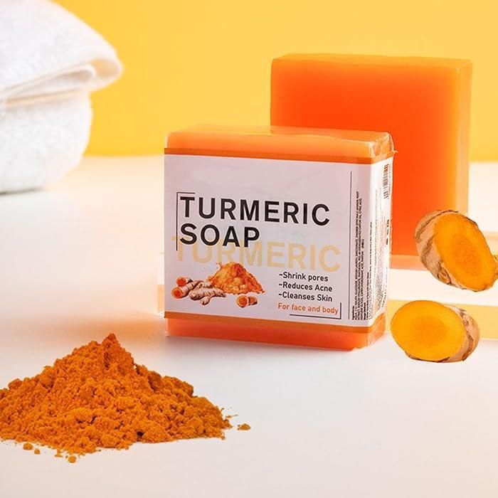 Natural Turmeric Soap for Body & Face 7.4 oz(Pack Of 2)