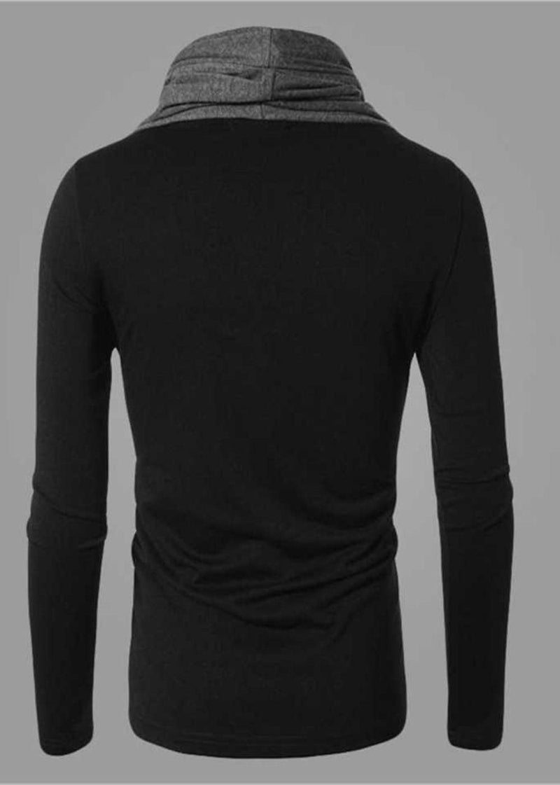 Cotton Solid Full Sleeves Mens T-shirt