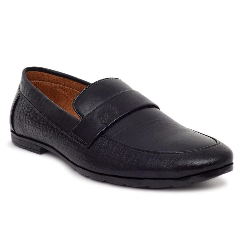 Men's Black Synthetic Loafer for Men's