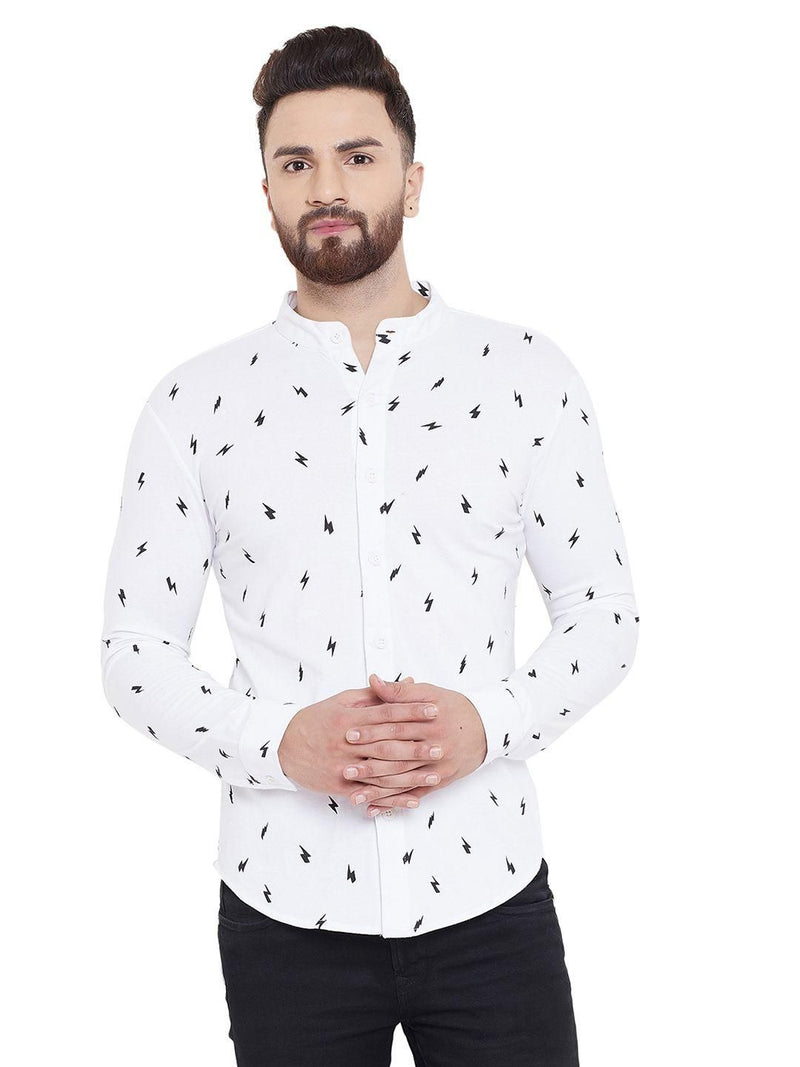 Gritstones Cotton Printed Full Sleeves Mens Casual Shirt