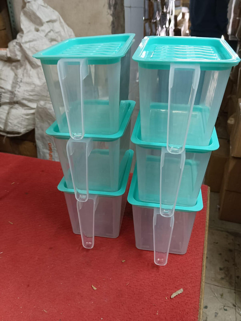 Unbreakable Kitchen Storage Fruits Basket - 1000 Ml (pack Of 6, Blue)