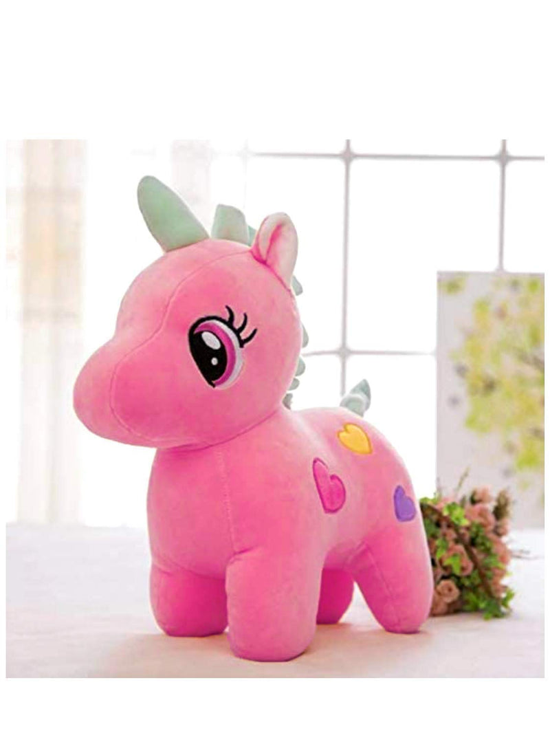 Babique Unicorn Stuffed Soft Toy Plush for Kids Baby Boy Girl Birthday (25cm- Pink)&Babique Elephant Stuffed Soft Toy Plush for Kids Baby Boy Girl Birthday (19cm)