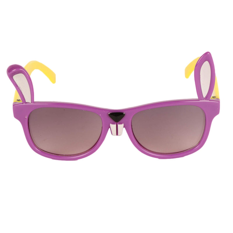 Amour Purple & Off White Full-Framed Unisex Rectangular Sunglasses with Purple Gradient Lens (3+ Years)