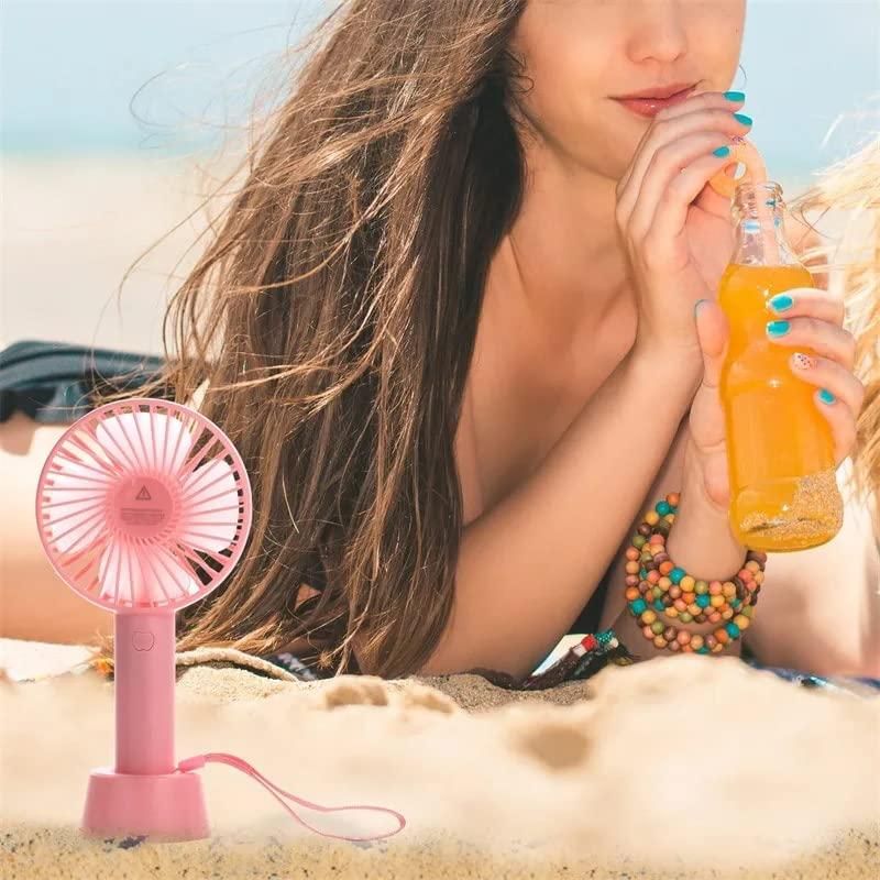 Rechargeable Handheld Mini Hand Fan Battery Operated  (Multicolor)