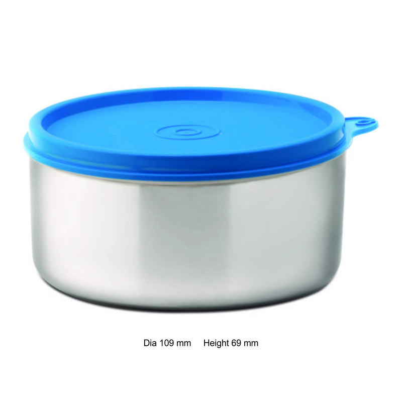 Signoraware Executive Big Stainless Steel Container, 500 ml/20mm, Blue