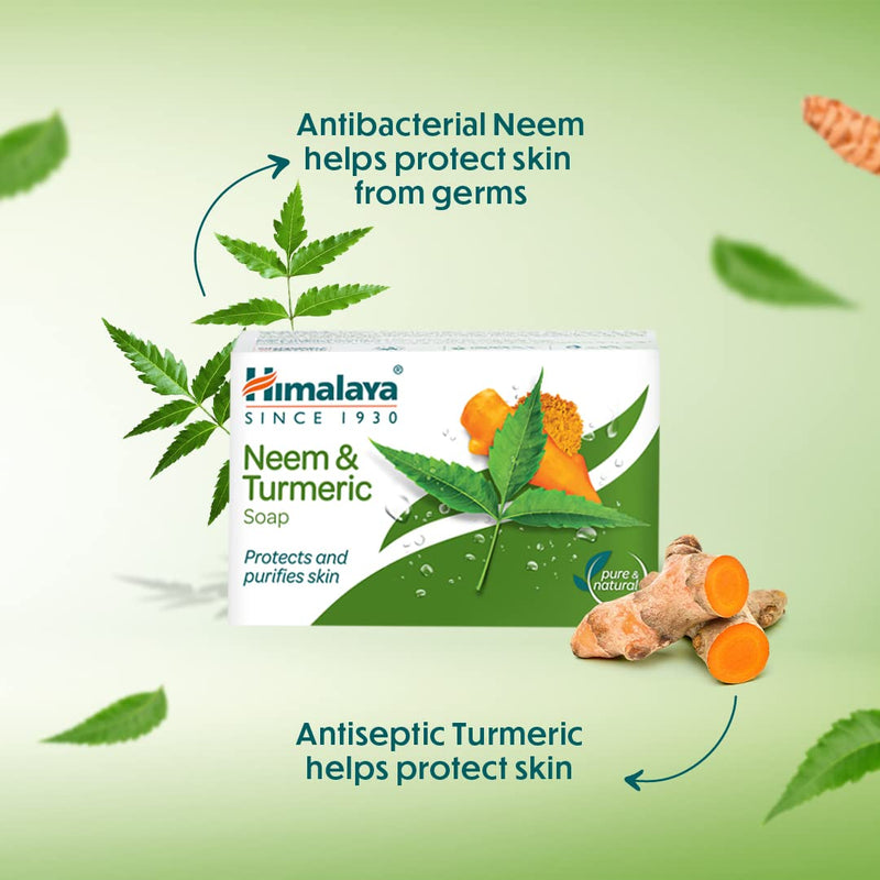 Himalaya Herbals Protecting Neem and Turmeric Soap, 75gm