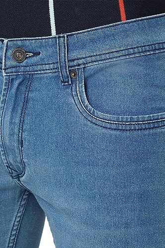 Peter England Men's Skinny Jeans (PJDNPSKPJ36125_Navy