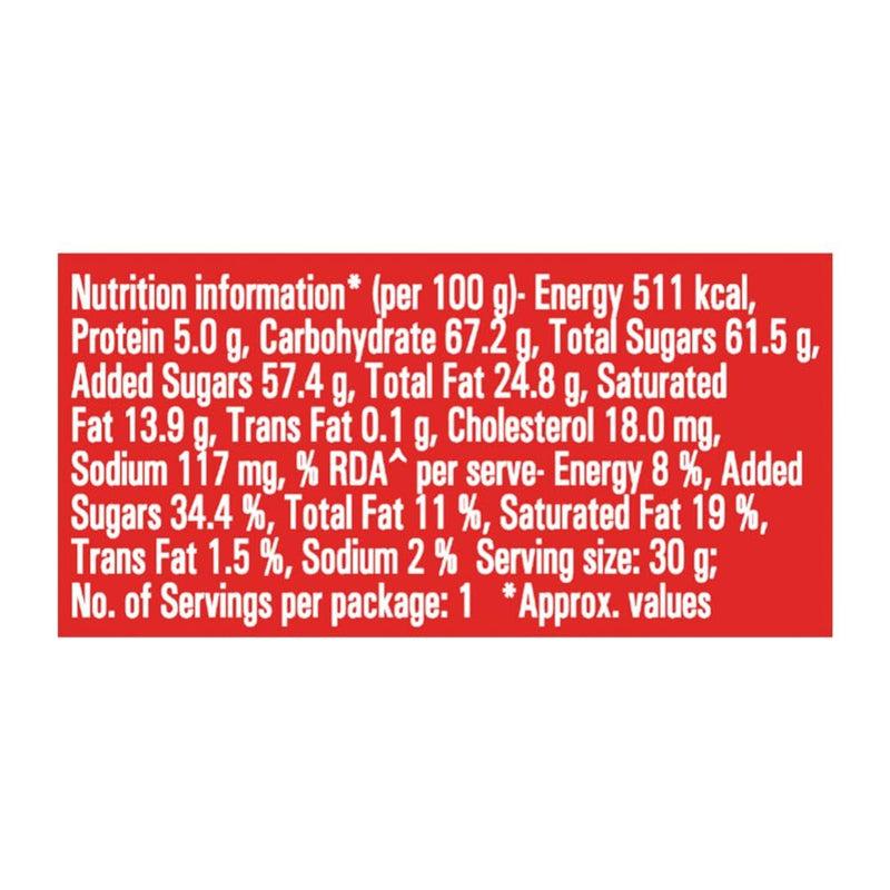 Cadbury Nutties Chocolate Pack, 30 g (Pack of 10)