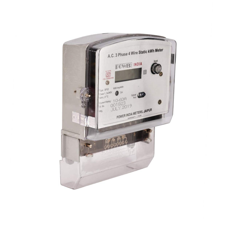 Power India Meters Three Phase Electronic Multifunction Energy Meter with Digital LCD Display