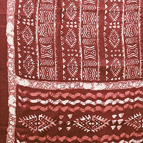 DUPATTA BAZAAR silk printed dupatta (Maroon)