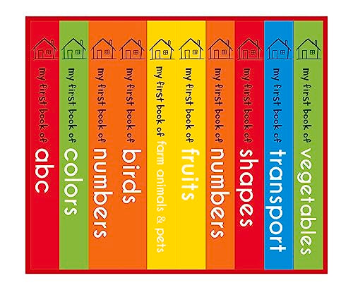 My First Library: Boxset of 10 Board Books for Kids