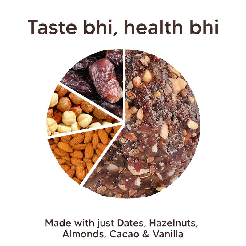 EAT BETTER CO - Better Laddoos - Hazelnut & Chocolate - Delicious Sugar-Free Laddoos | Energy-Bar Replacement | Dry-Fruit Laddoo | High Protein and Instant Energy | Pack of 20