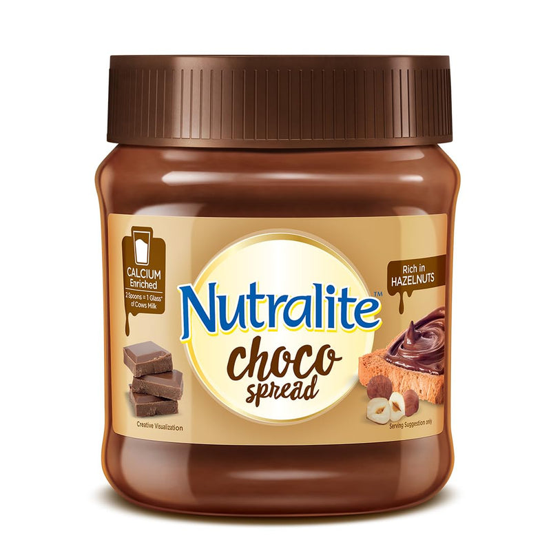 Nutralite Choco Spread 275 G|Enriched With Milk Calcium|Premium Chocolate&Real Hazelnuts|Tasty&Healthy Chocolate Spread|Guilt-Free Snacks|For Tasty&Healthy Breakfast|Used As A Dip&Spread