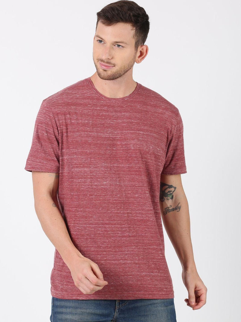 Urgear Cotton Solid Half Sleeves Men's Round Neck T-Shirt