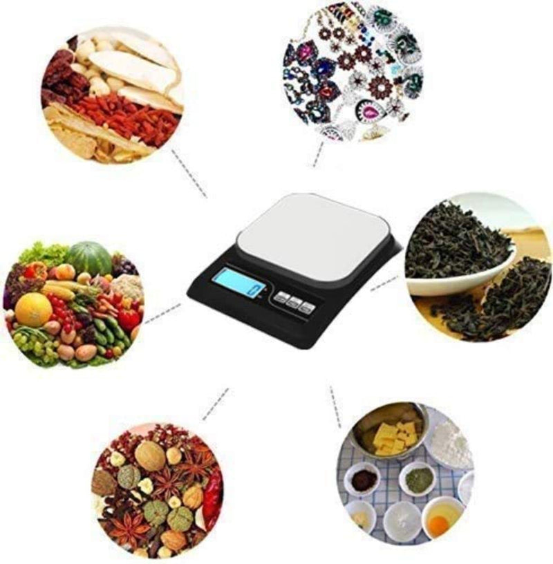 IONIX Stainless stell top Kitchen scale, Weight Machine for Kitchen, Kitchen Weighing Scale, Weight Machine for Shop, Scale, Food Weighing Scale, Electronic Digital Weighing Scale Weight Machine