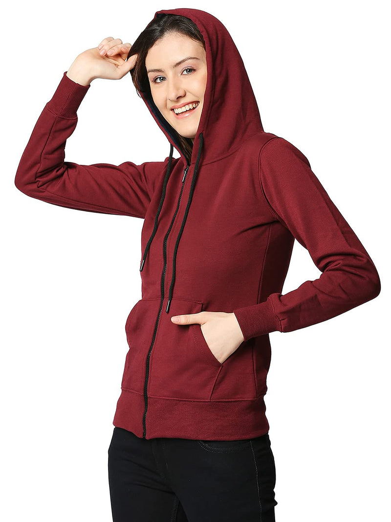 Buy Wear Your Opinion Women's Top Fleece Hooded Neck Hoodie