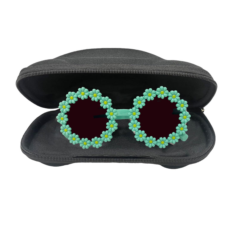 DC DECORIO Flower designed Round Sunglasses Suitable & trendy for boys n girls aged between 3-10 yrs (Car Green)