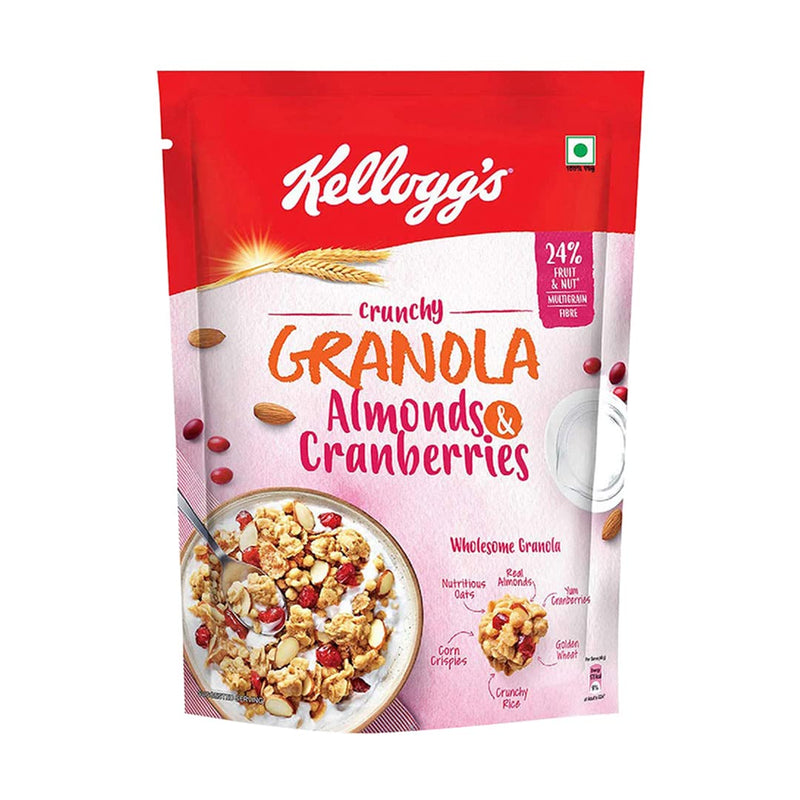 Kellogg's Muesli with 21% Fruit, Nut & Seeds, 750g Pack & Granola Almonds & Cranberries 140g