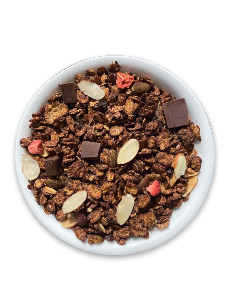 True Elements Dark Chocolate Muesli 700gm - With 13% Millets, 19% Nuts & Seeds | Clean Protein | 100% Wholegrain Cereal