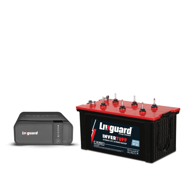 Livguard LG1100 900 VA 12V Inverter IT 1636STJ 160 Ah Battery 36