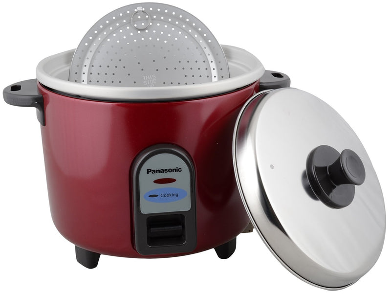 Panasonic Electric Rice Cooker - Burgundy, 1 L Sr-Wa10E(Ge9), 1 Liter