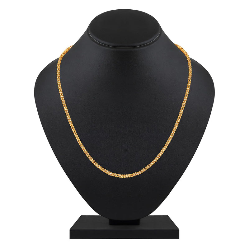 Mahi Exclusive Gold Plated Long Chain for Men and Boys (CN1100233G)