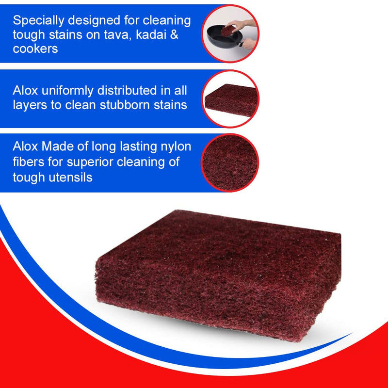 Cello Heavy Duty Kleeno Scrub Pad- Pack of 6 (Brown)