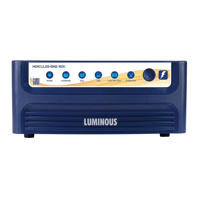 Luminous Hercules 1500 Pure Sine Wave 1400VA/12V Inverter for Home, Office & Shops