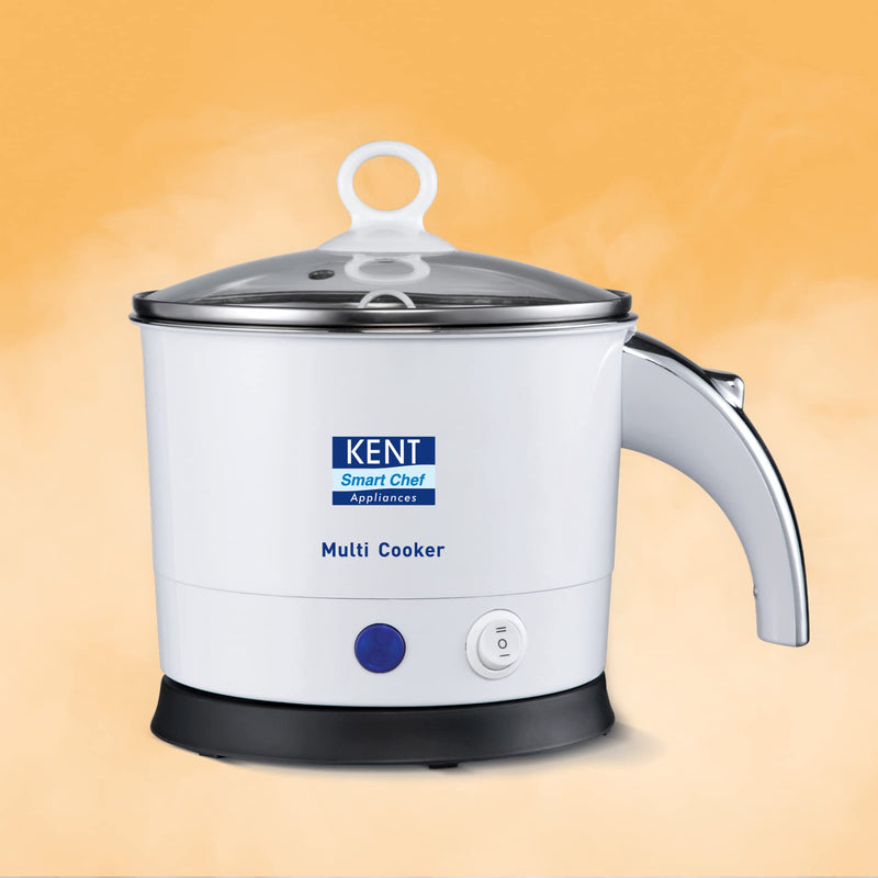 KENT Kettle Multicooker Cum Steamer 1.2 liters 800W| Boiling of Water, Tea ,Eggs , Instant Noodle Maker, Steaming idlis, Momos |Inner Stainless Steel without joint and welding & Cool Touch Outer Body