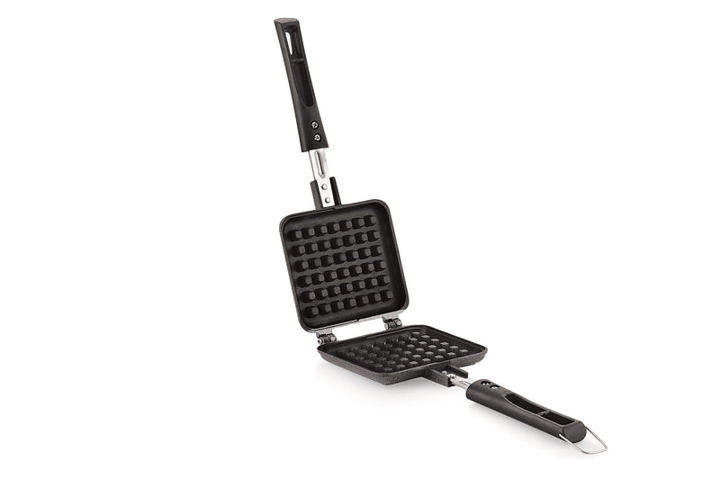 Tosaa Non Stick Waffle Pancake Maker Gas Compatible Super Heavy Thickness, Color May Vary