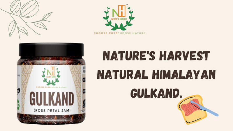 Nature's Harvest Natural Himalayan Gulkand - Organic Rose Petal Jam (JAR) - (400g)