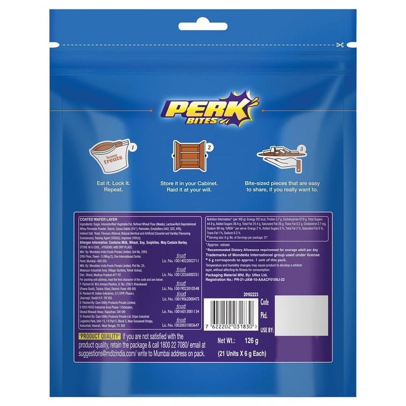 Cadbury Perk Chocolate Coated Wafer Home Treats, 138g/126g (Grammage may vary)