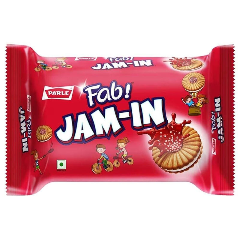 Parle Fab Jam-In Mixed Fruit Sandwich Biscuits, 495g