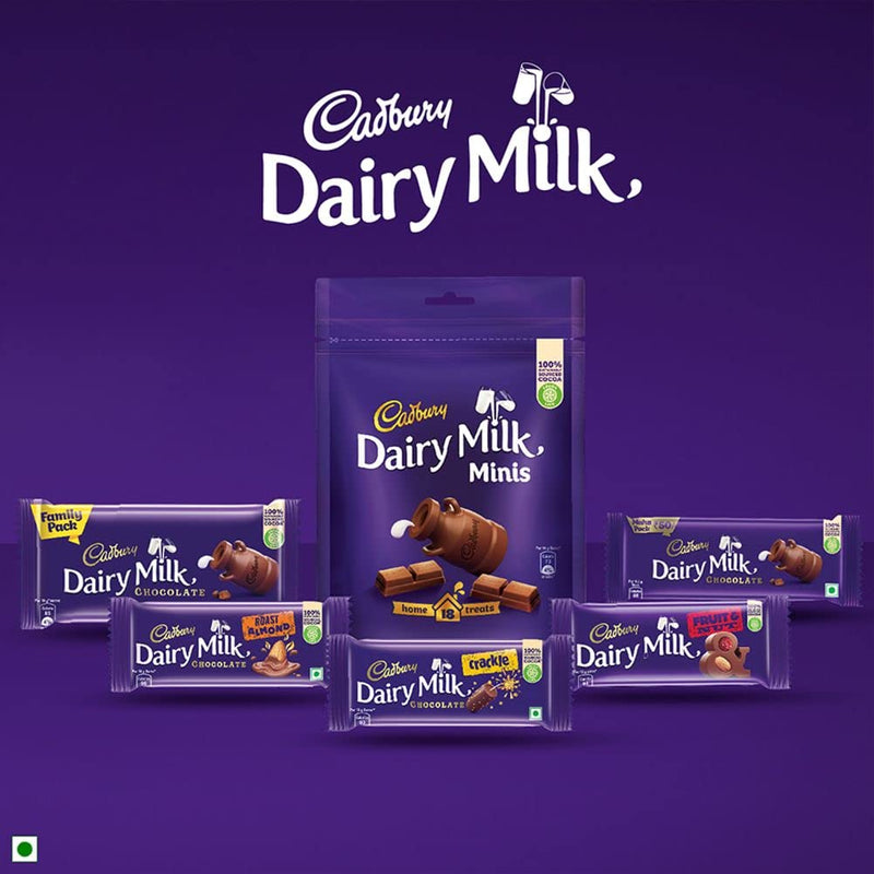 Cadbury Dairy Milk Fruit and Nut Chocolate Bar, 36 g (Pack of 12)