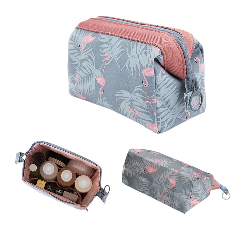 Flamingo Cosmetic Bag, Make Up Bag, Water-Resistant Zipper Large Travel Makeup Organizer, Toiletry Pouch for Women, Portable Travel Makeup Bag for Girls (Flamingo)