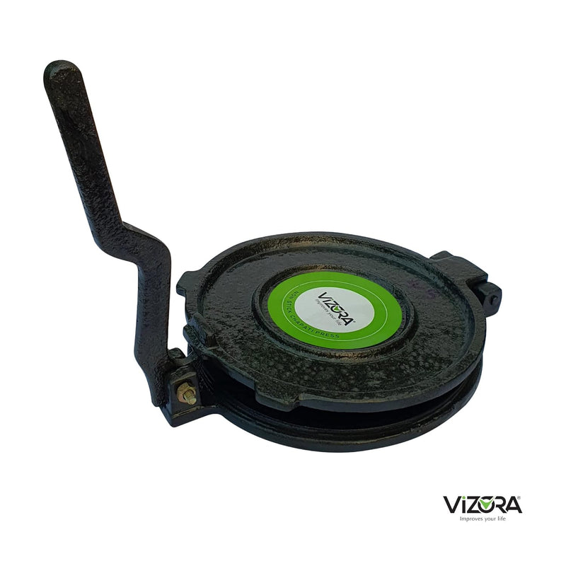 Vizora Non Stick Pathiri Press with Handle |Suitable for Chapati, Puri, Roti, Parotta, Papad, Khakhra Making | 1 Year Warranty(No: 6, 20.5 cm)