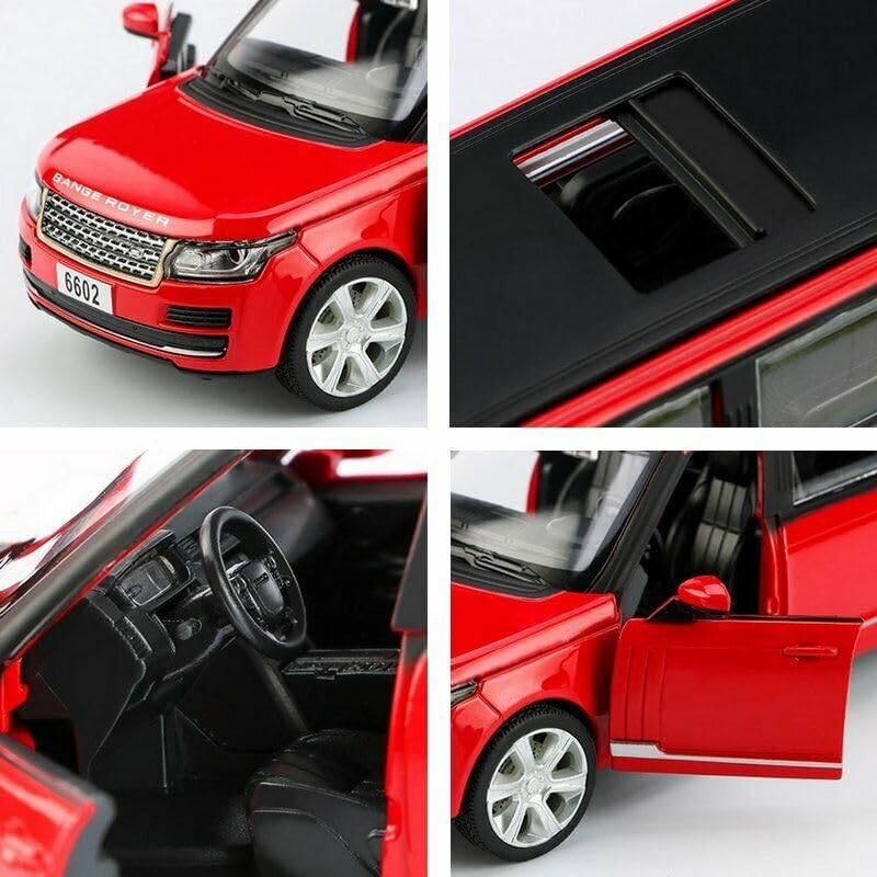 ARNIYAVALA Long Range Rover Diecast Metal Pullback Toy Car with Openable Doors & Light, Music Boys Car for Kids Best Toys Gifts Toys for Kids