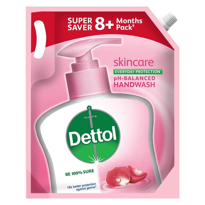 Dettol pH-Balanced Skincare Liquid Handwash Refill Super Saver Pack, 1500ml