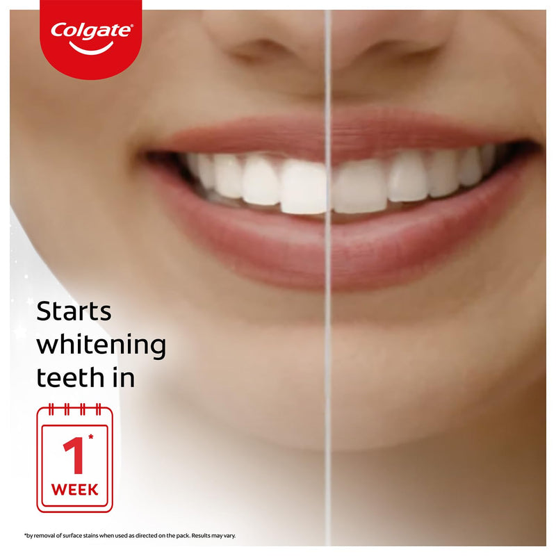 Colgate Visible White Dazzling White Toothpaste, Sparkling Mint - 200gm (Saver Pack)