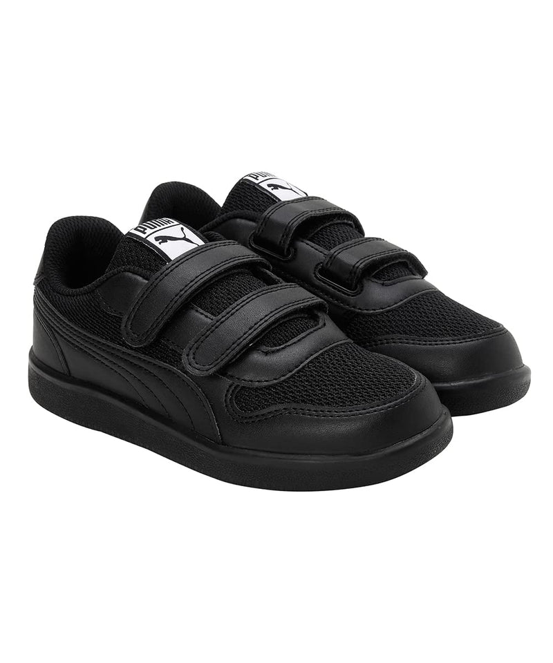 Puma Unisex-Kid -Punch Comfort Jr Black-Black Sneaker - 2UK (39613101)