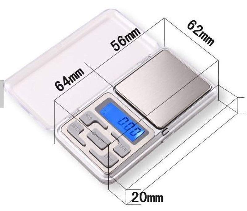 IONIX Jewellery Scale | Weight Scale | Digital Weight Machine | weight machine for gold | Electronic weighing machines for Jewellery 0.01G to 200G Small Weight Machine for Shop - Silver