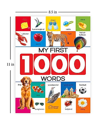 My First 1000 Words : Early Learning Picture Book to learn Alphabet, Numbers, Shapes and Colours, Tr