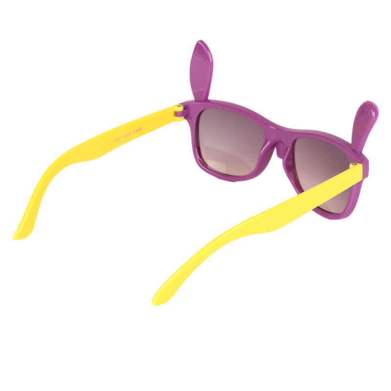 Amour Purple & Off White Full-Framed Unisex Rectangular Sunglasses with Purple Gradient Lens (3+ Years)