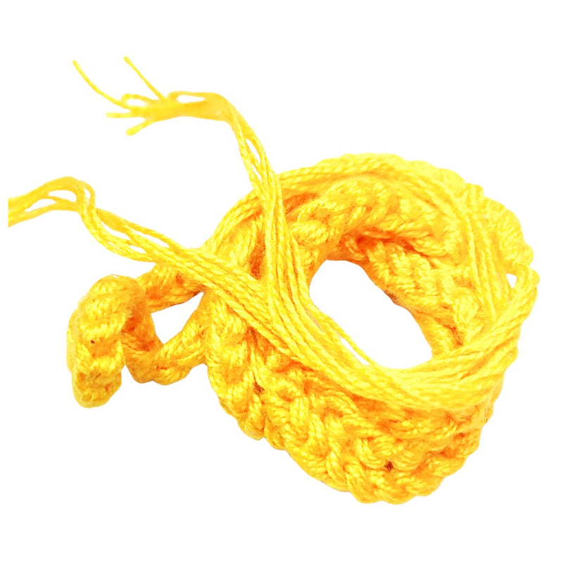 SHREERUDRA RAKSHASUTRA KALAWA MAULI DHAAGA for Wrist and Locket (1 Pc.) Parachute Thread (Yellow)