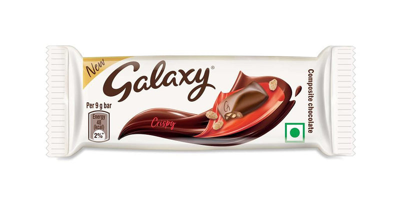 Galaxy Crispy Chocolate Bar, 9g Pack