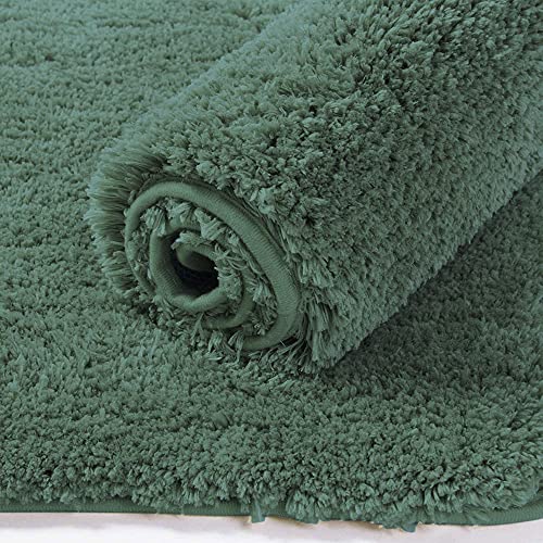 Flooring India Co FI Home Newman Microfiber Anti-Skid Water Absorbent/Soaking Washable Mat for Bathroom/Entrance/Kitchen/Bedside/Door/Living-Room/Prayer Room (Seige, 18x30 In, 45 x 75 cm, Rectangular)