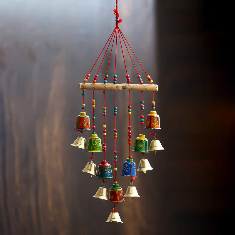 eCraftIndia Handcrafted Decorative Wall/Door/Window Hanging Bells Chimes Showpieces