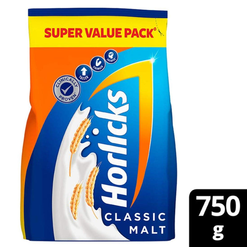 Horlicks Health & Nutrition drink - 750 g Refill Pack (Classic Malt)