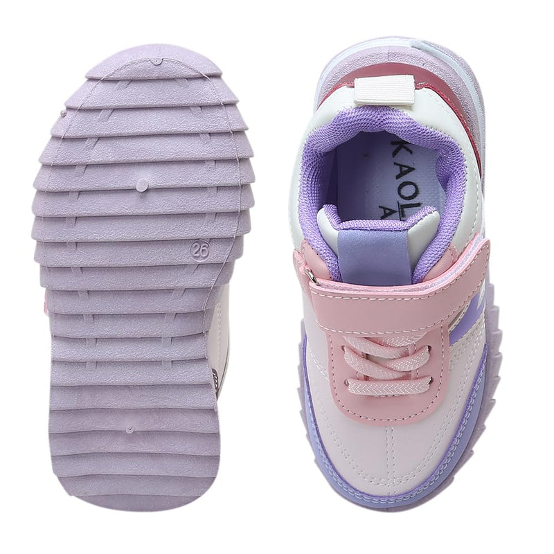 Hopscotch Girls PU Solid Athletic Shoes in Purple Color, UK: 14 (XZY-4575399)